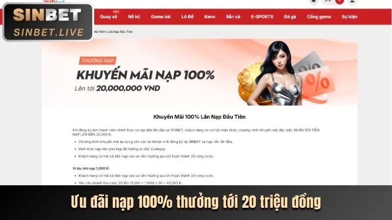 Biểu ngữ chào mừng với tiền thưởng lớn và logo VP88, thể hiện khuyến mãi chào mừng dành cho thành viên mới tham gia cá cược thể thao